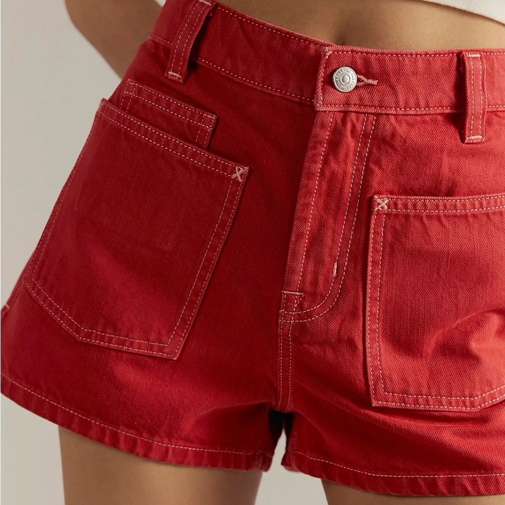 Free People Red Bettie sailor short